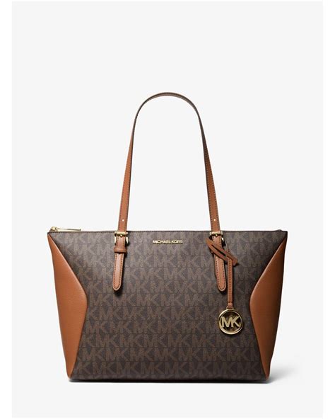 michael kors coraline bag|Coraline Large Logo and Leather Tote Bag .